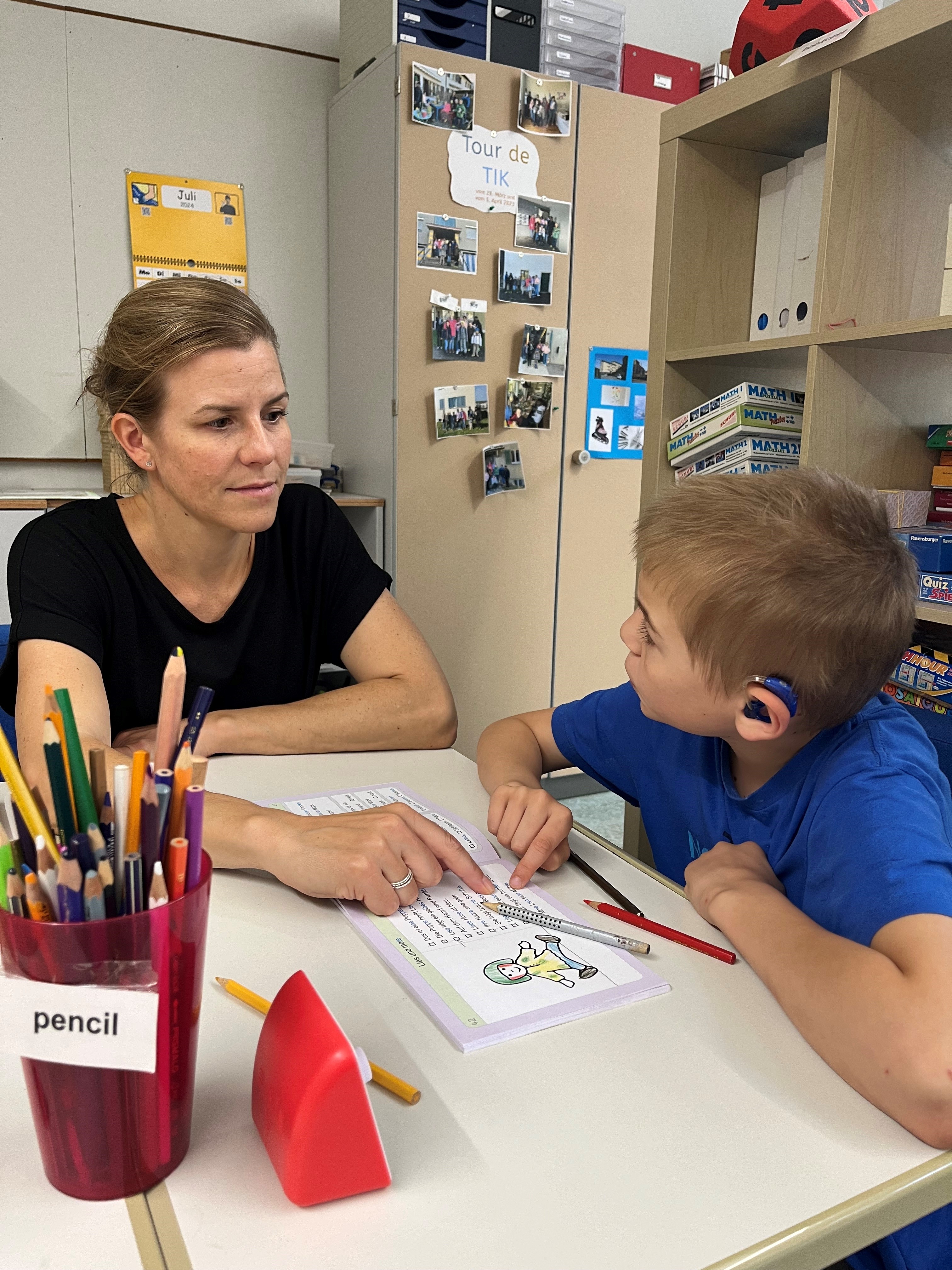 Blickkontakt im TIK-Unterricht