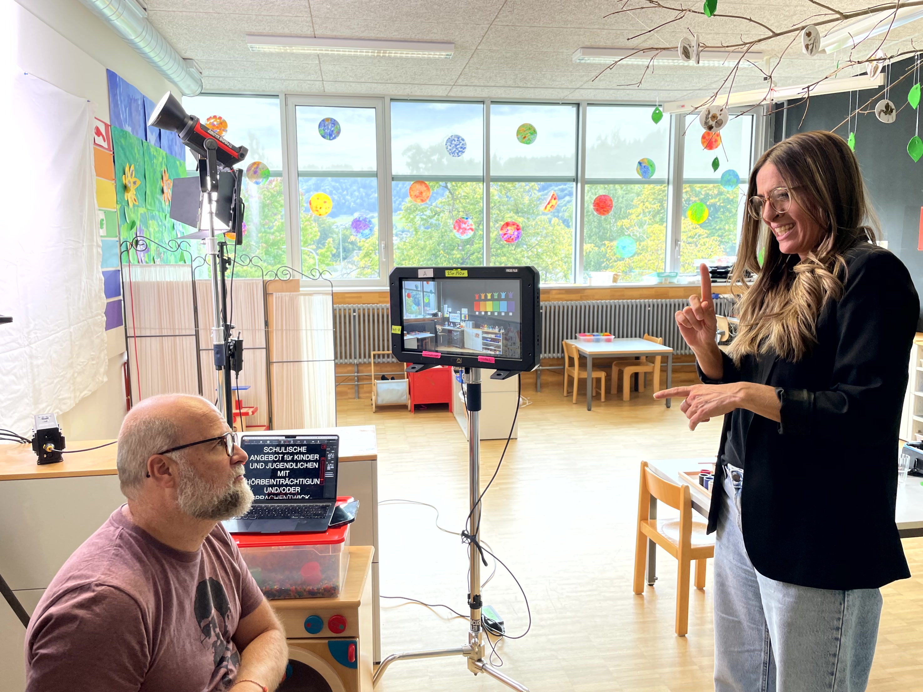 Dreh Gebärdensprach-Videos