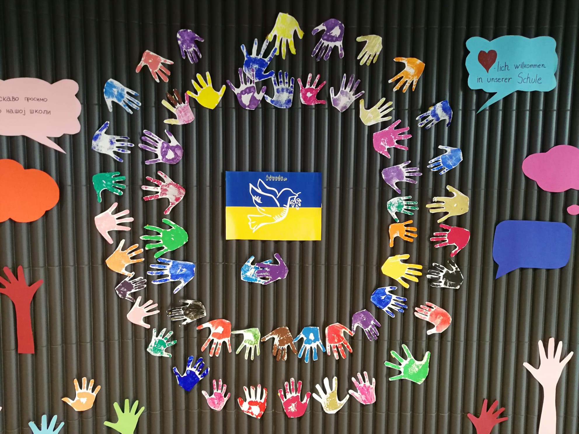 Bild Willkommenswand Ukrainer